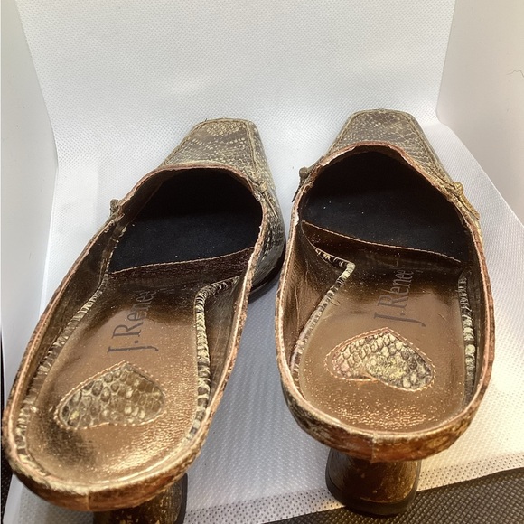 NEW J.RENEE VINTAGE Brown Metallic MULE - Picture 6 of 12